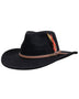 Outback Trading Co (NZ) Cooper River Wool Hat Black / SM 1391-BLK-SM