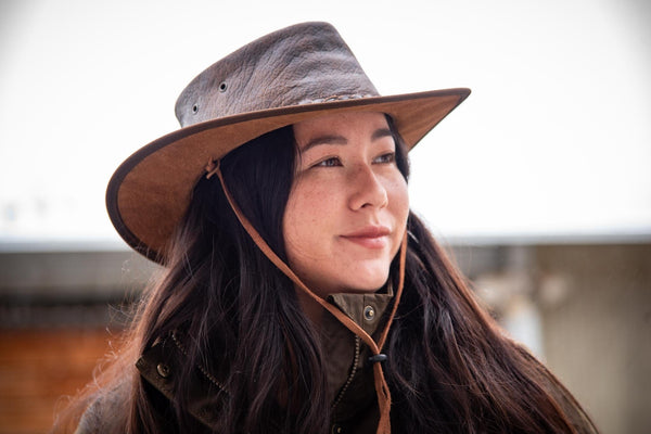 Outback Trading Co (NZ) Ironbark Leather Hat