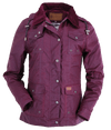 Outback Trading Co (NZ)  Jill-A-Roo Oilskin Jacket Berry / SM 2184-BER-SM