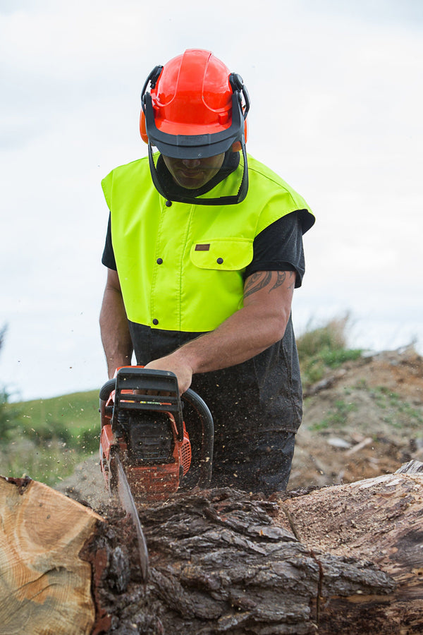 Outback Trading Company Hi-Vis Oilskin Vest